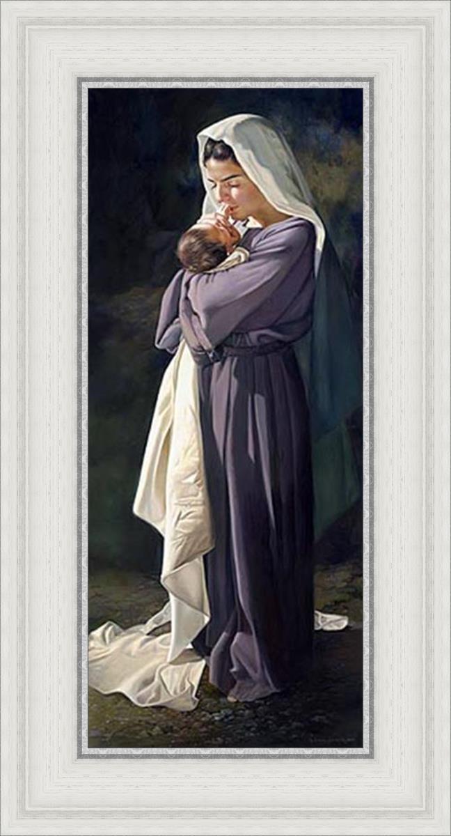 Mary's Heart by Liz Lemon Swindle - Inspirational Christian Art Print for Home & Church Decor - Perfect for Gifts, Wall Art, and Spiritual Uplifting
