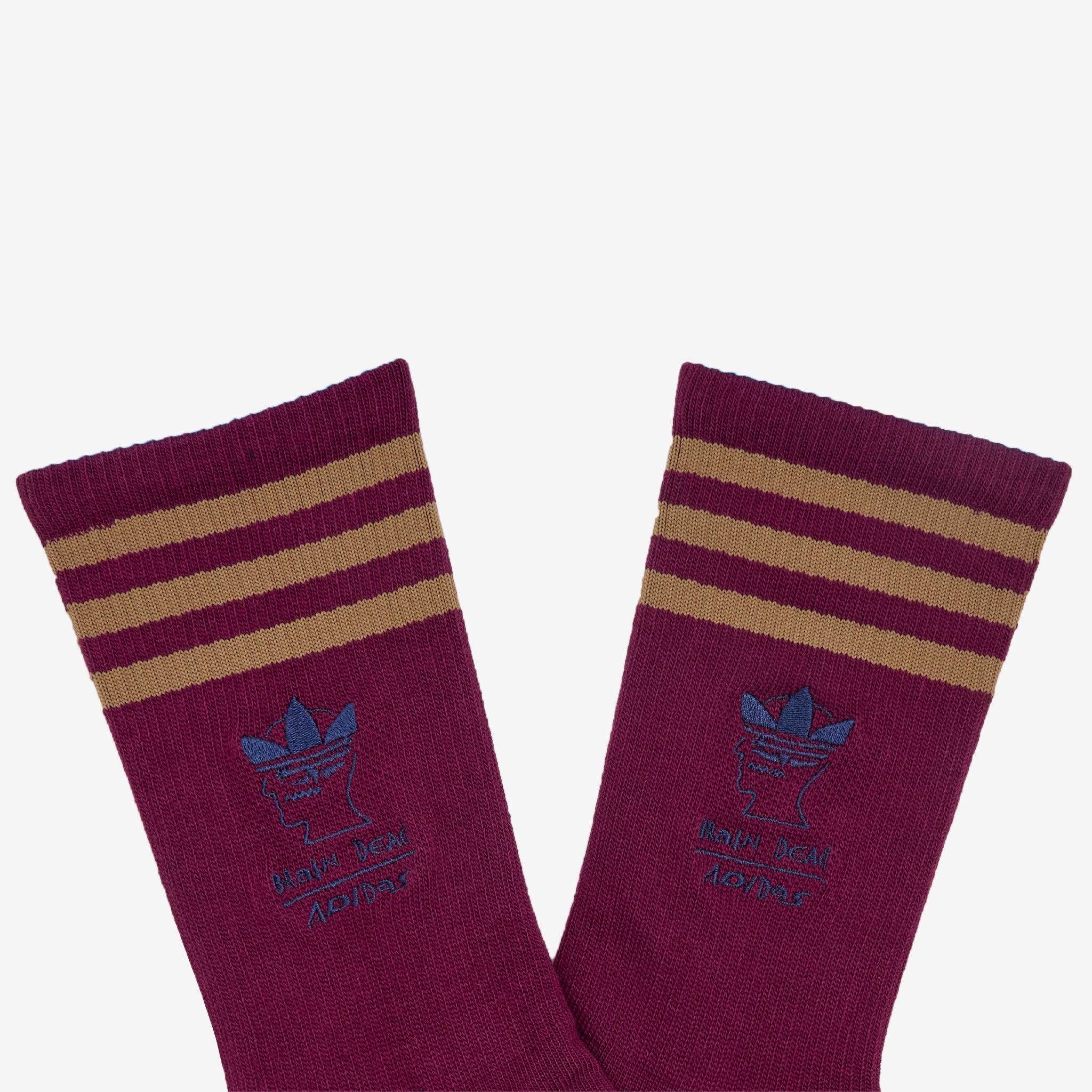 Brain Dead x Socks - Amazon Red, Brown Desert & Collegiate Navy Color Options - Comfortable Unisex Socks for Casual Wear, Street Style & Gift Giving