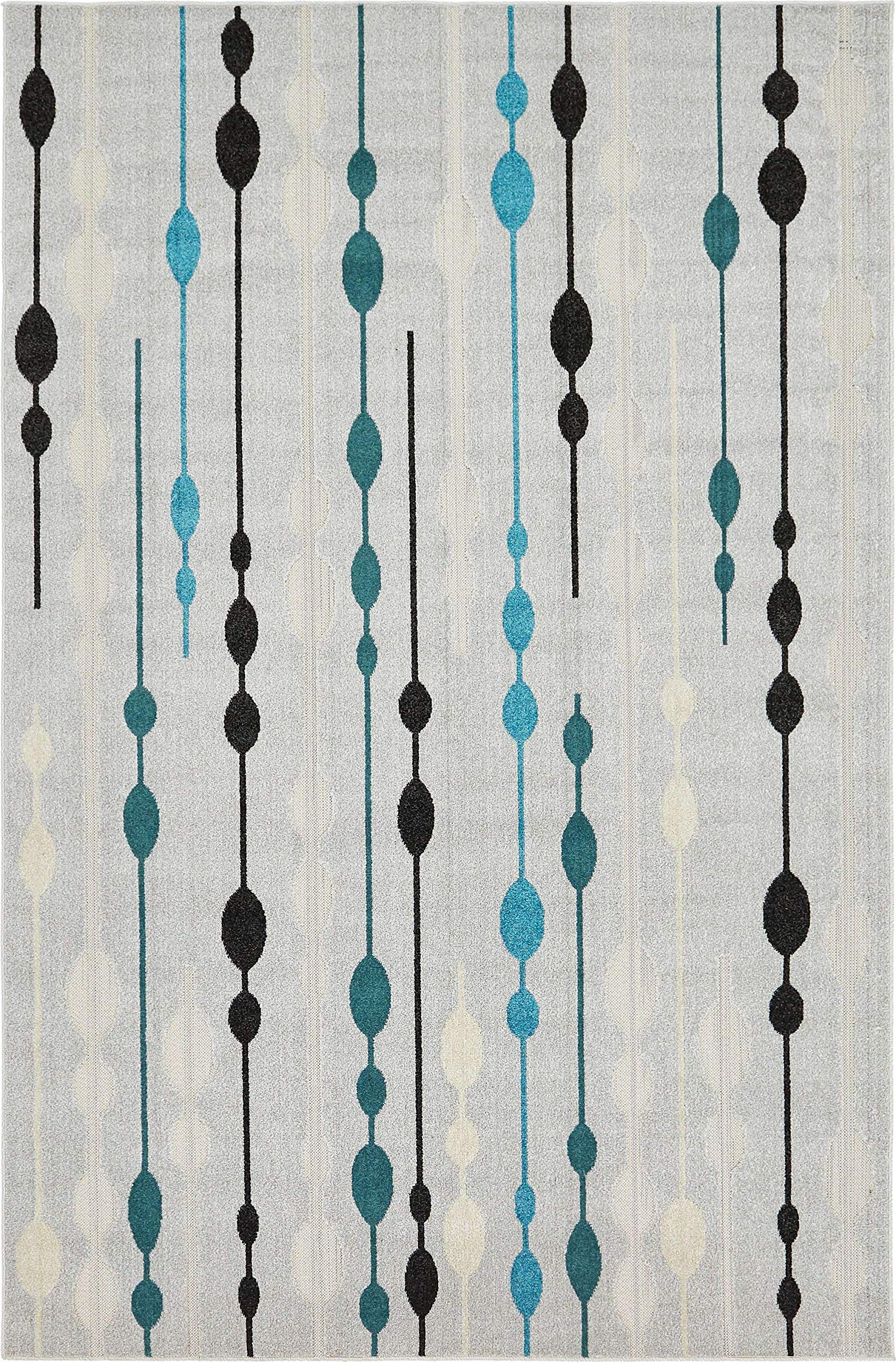 Unique Loom Modern Outdoor Area Rug - Seattle Collection 6'1