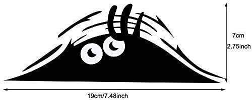 2-Pack Peeking Monster Funny Vinyl Decal Stickers - 7.5 Inch Waterproof Car Bumper Stickers for Trucks, Laptops, Windows, Motorcycles & Luggage - Cute Car Accessories for Kids & Adults (Perfect for Personalizing Vehicles, Tech Gear & Travel Bags)