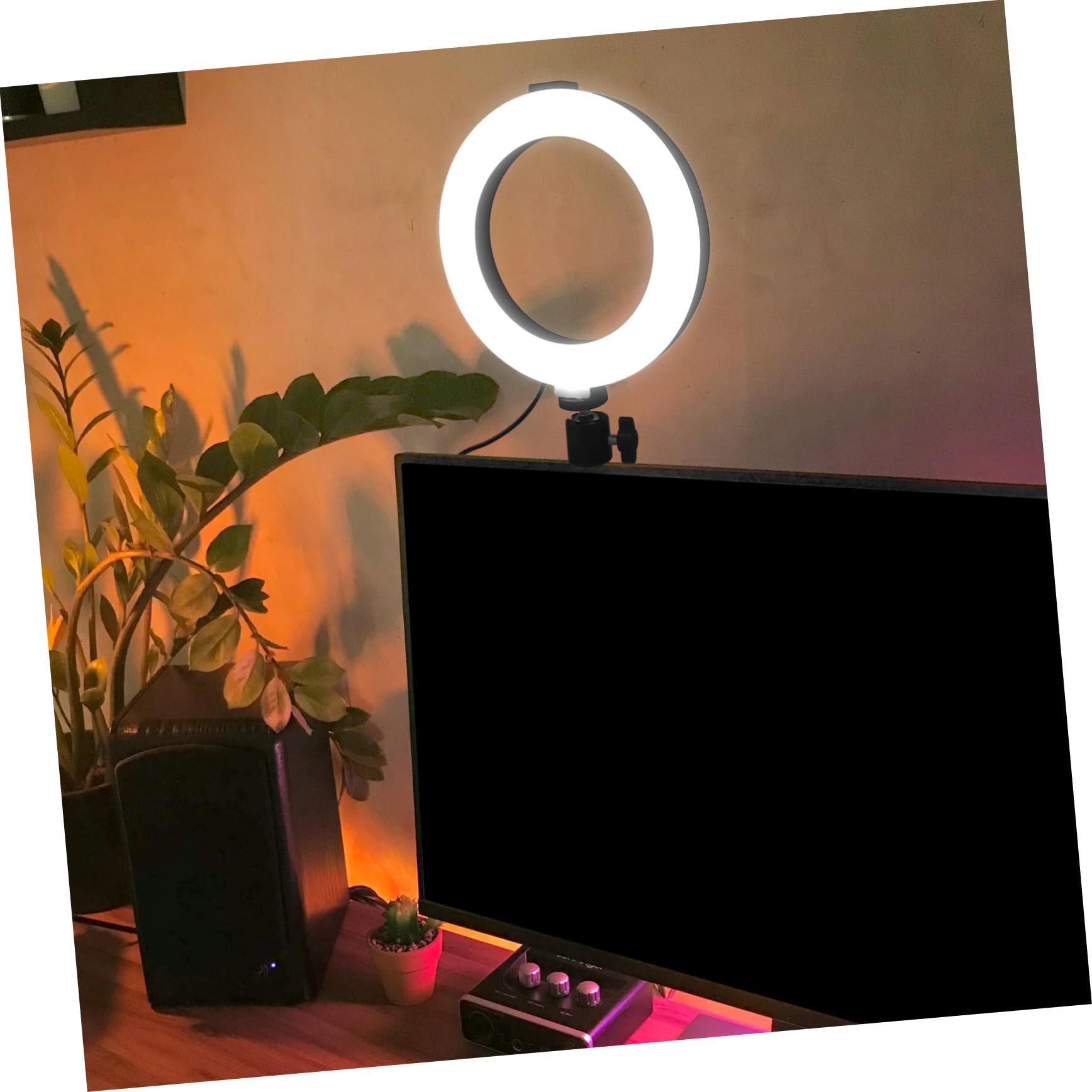 SUPVOX Adjustable Laptop Light & Phone Stand for Home Office & Selfie