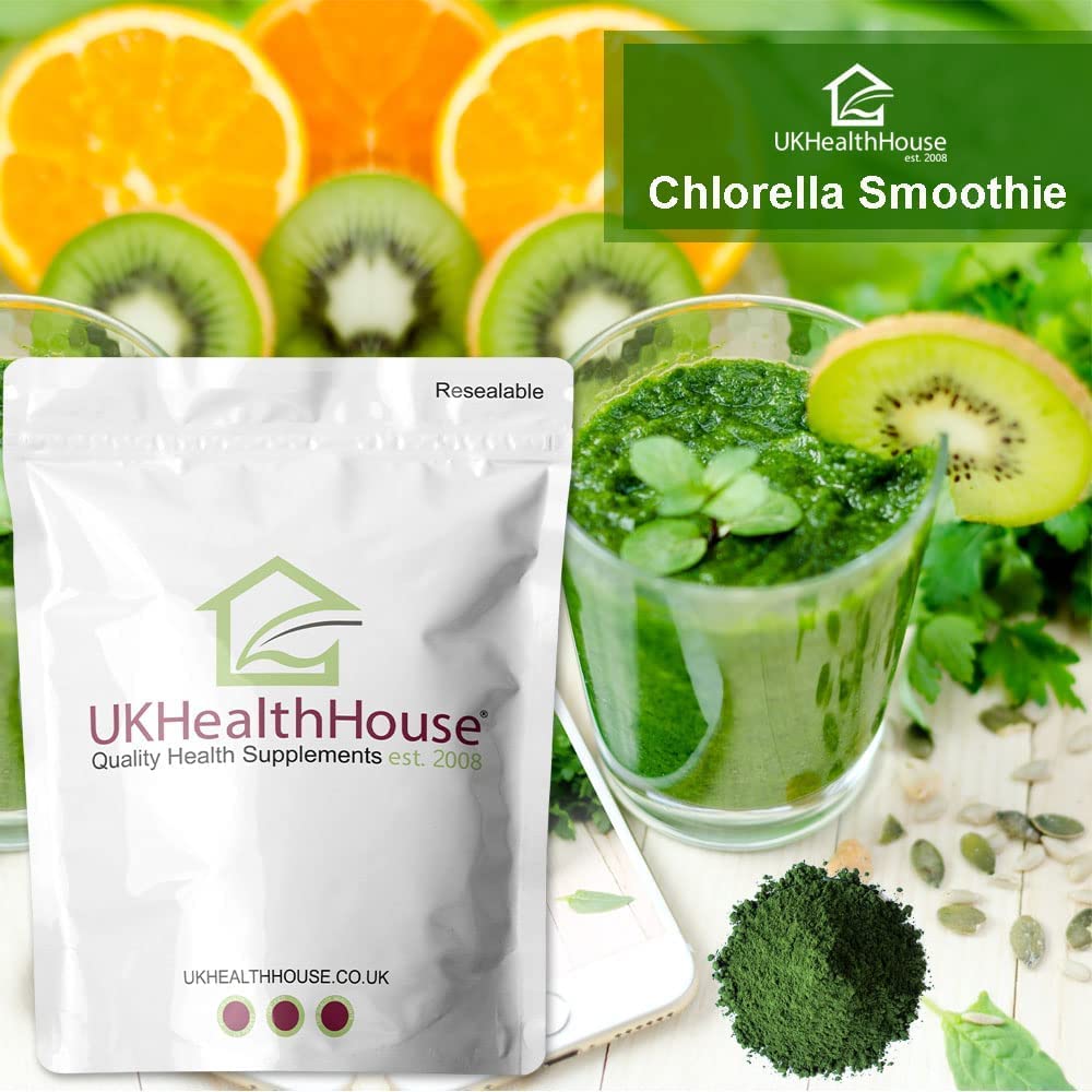 Premium Organic Chlorella Powder - Rich in Vitamins, Protein & Chlorophyll | Superfood Supplement with Amino Acids, Minerals & Fiber (5.5lb) for Detox, Immunity Boost & Energy Support - Perfect for Smoothies, Juices & Wellness Shots