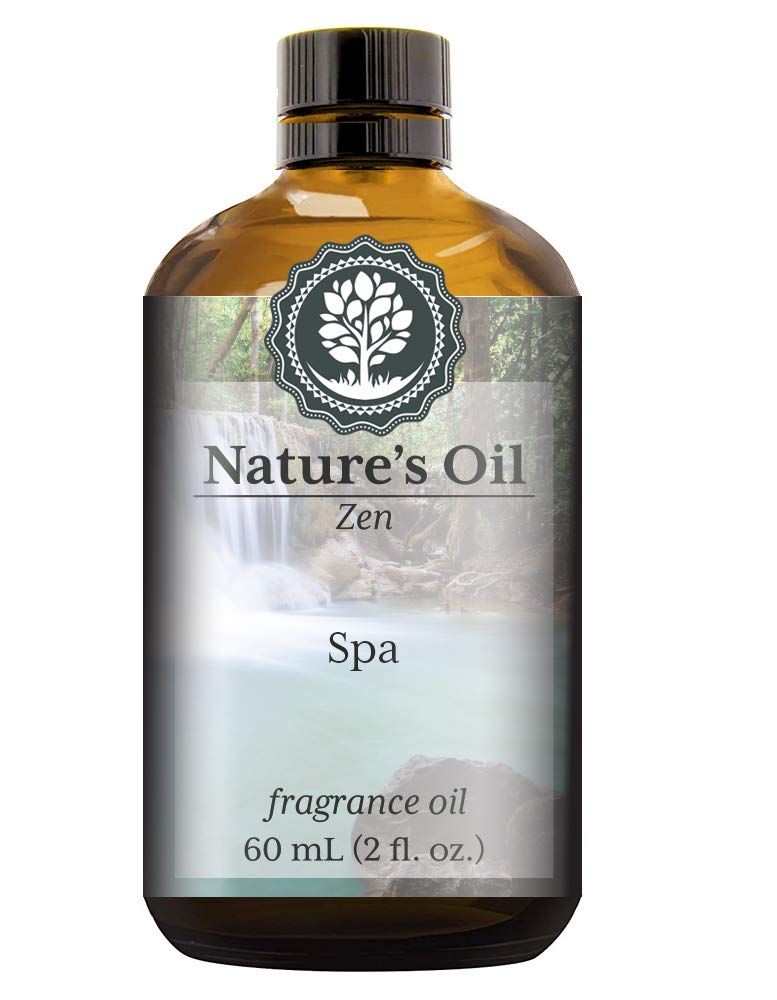 Premium Spa Fragrance Oil (60ml) - Essential Oil for Aromatherapy Diffusers, Handmade Soap, Scented Candles, Body Lotion, Home Fragrance, Linen Spray, Bath Bombs & DIY Slime - Relaxing Scent for Spa, Yoga & Meditation
