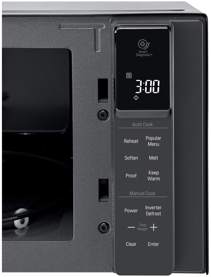LG 25L NeoChef Smart Inverter 1000W Countertop Microwave Oven MS2596OB - Perfect for Small Kitchens, Dorms & Office Break Rooms