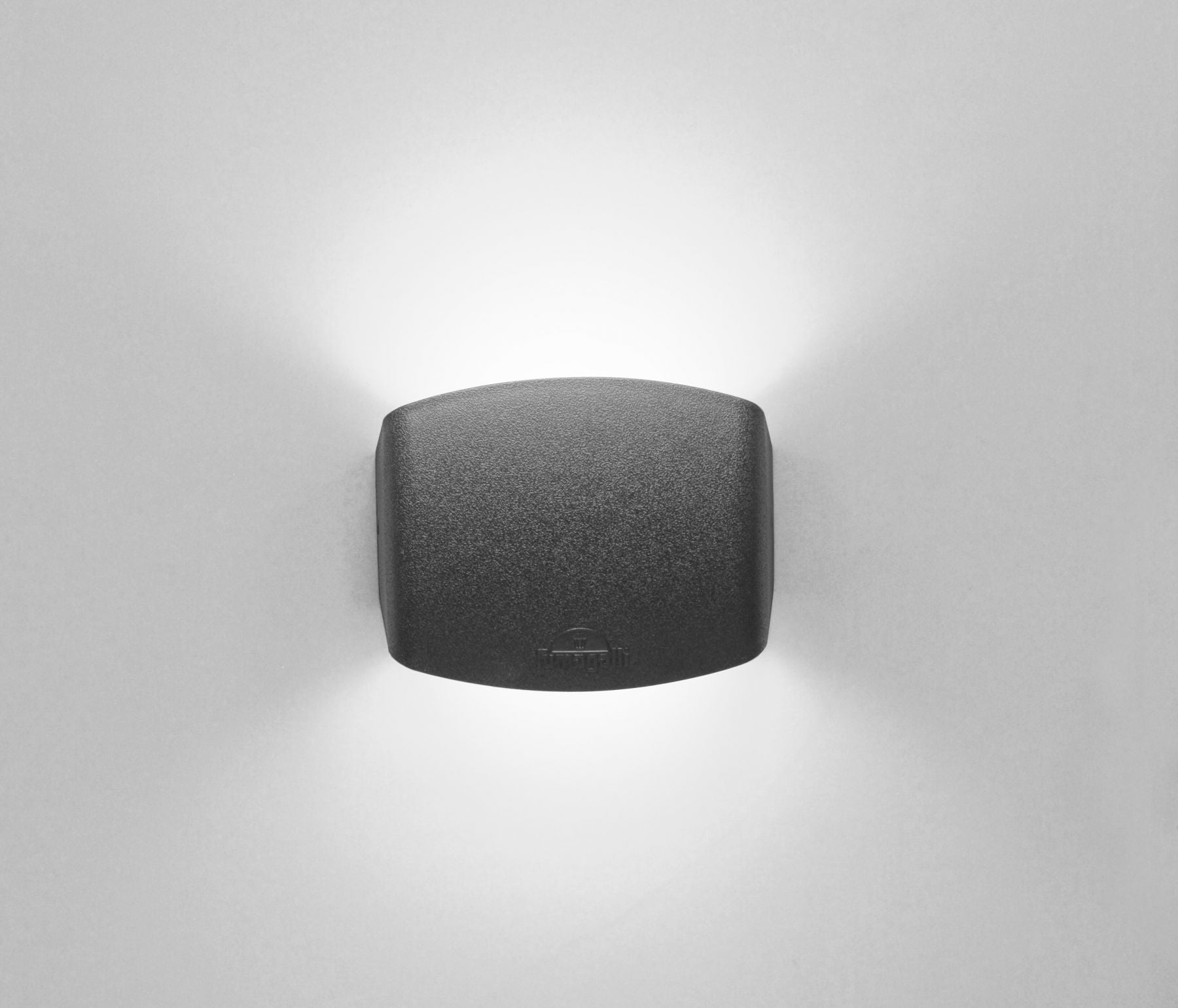 Abram 150mm 190mm 270mm Outdoor Wall Light - Up Down Lighting, Black Grey Finish for Patio Garden Deck Porch