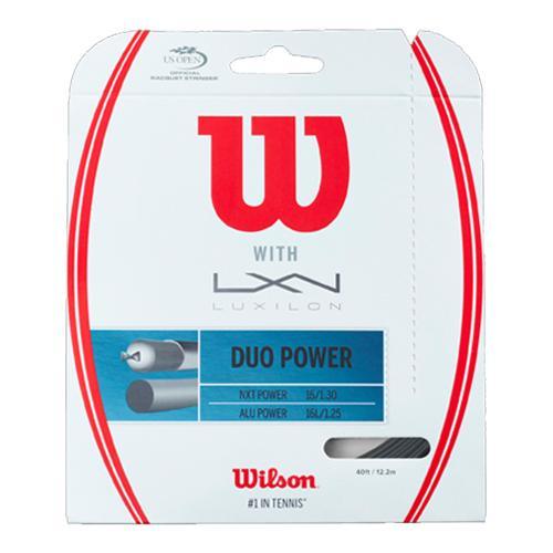 Best Hybrid Tennis Strings for Power & Control - Duo Power Hybrid Tennis Racket Strings for Spin & Durability - Perfect for Competitive Play & Recreational Tennis Matches