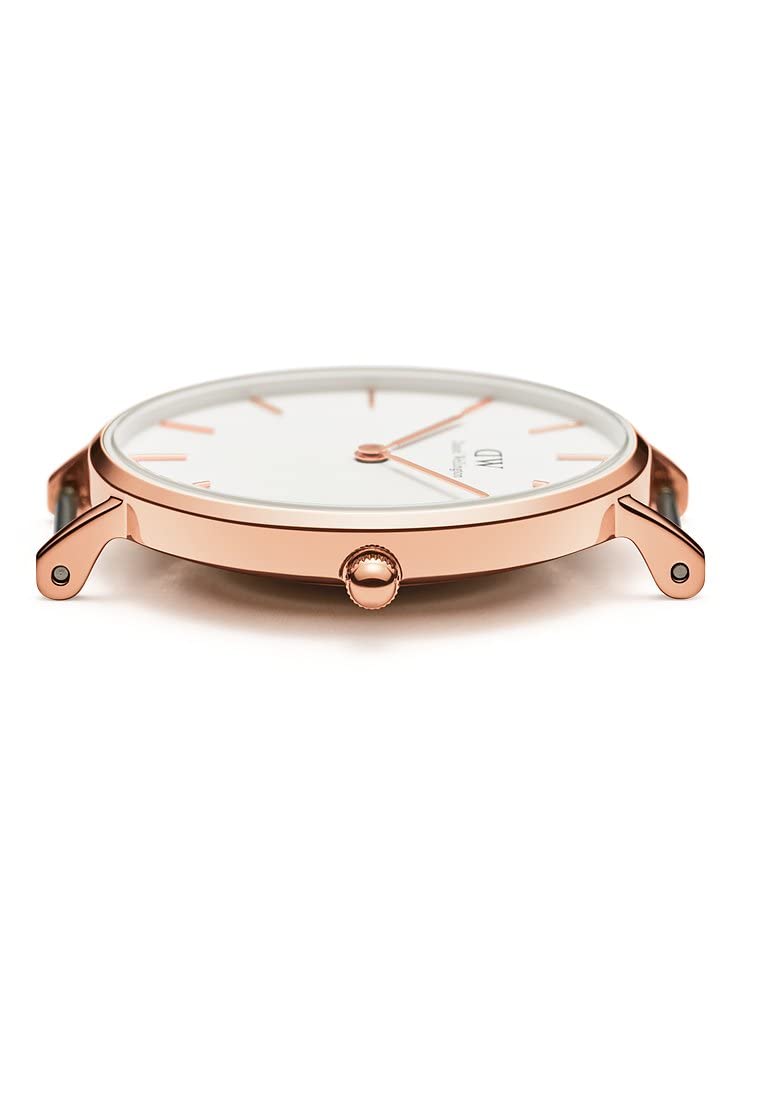 Daniel Wellington Women's Rose Gold Petite Melrose Watch DW00100163 - Elegant & Minimalist Watch for Everyday Wear, Office, and Special Occasions