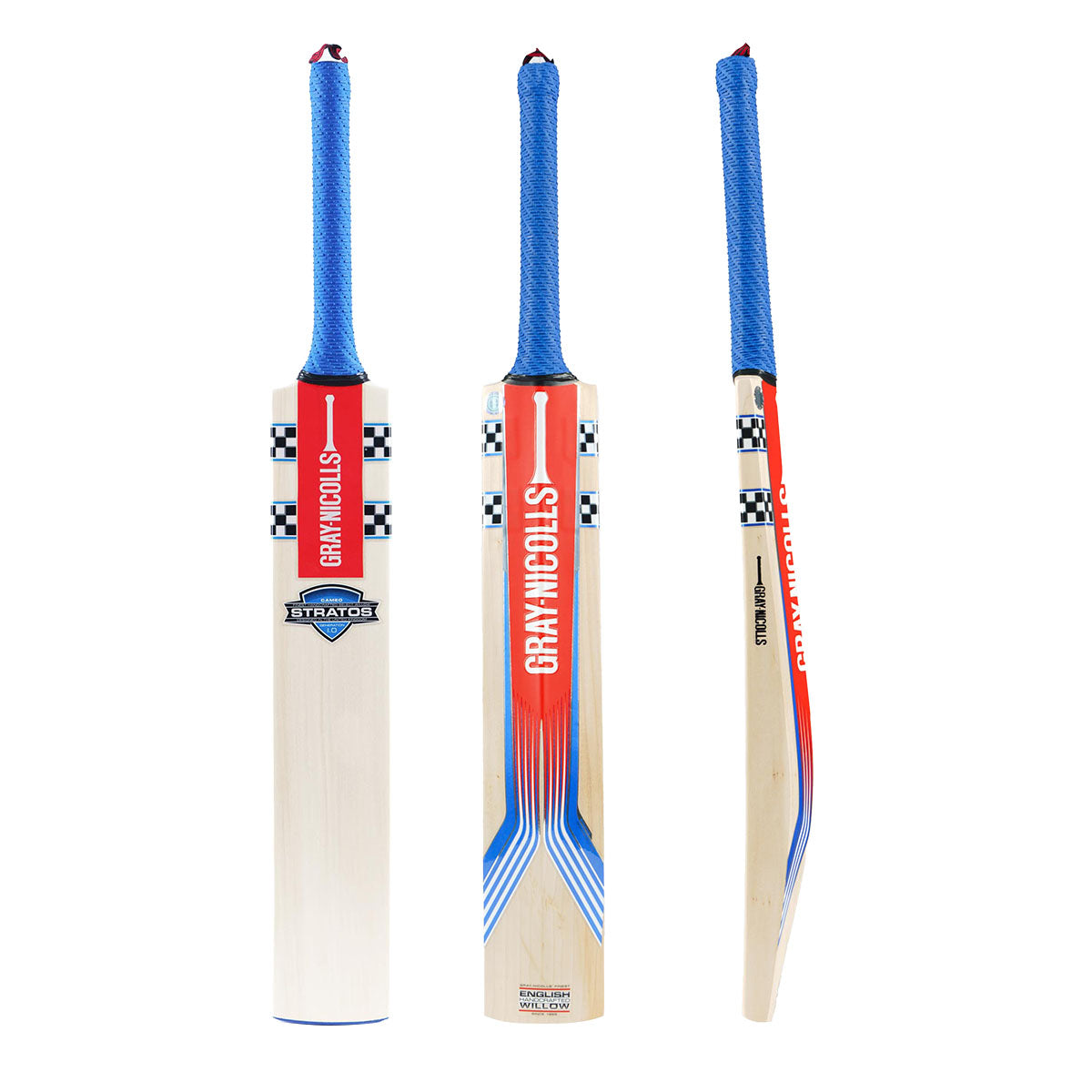 Gray Nicolls Stratos Gen 1.0 Cameo Junior Cricket Bat - Lightweight English Willow Cricket Bat for Kids & Youth - Perfect for Practice, Training & Matches