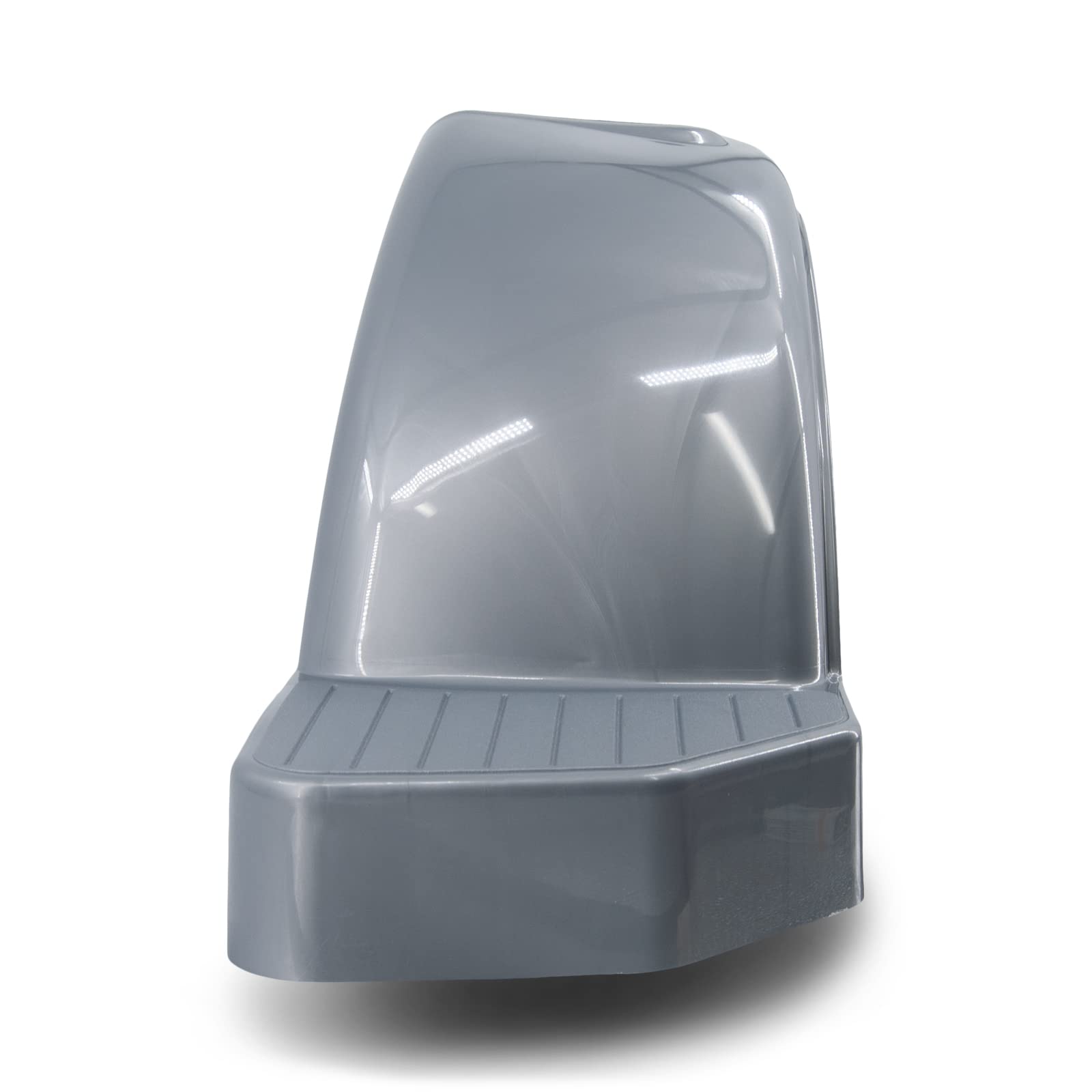Heavy-Duty Silver Plastic Boat Trailer Fender with Steps - 9.7