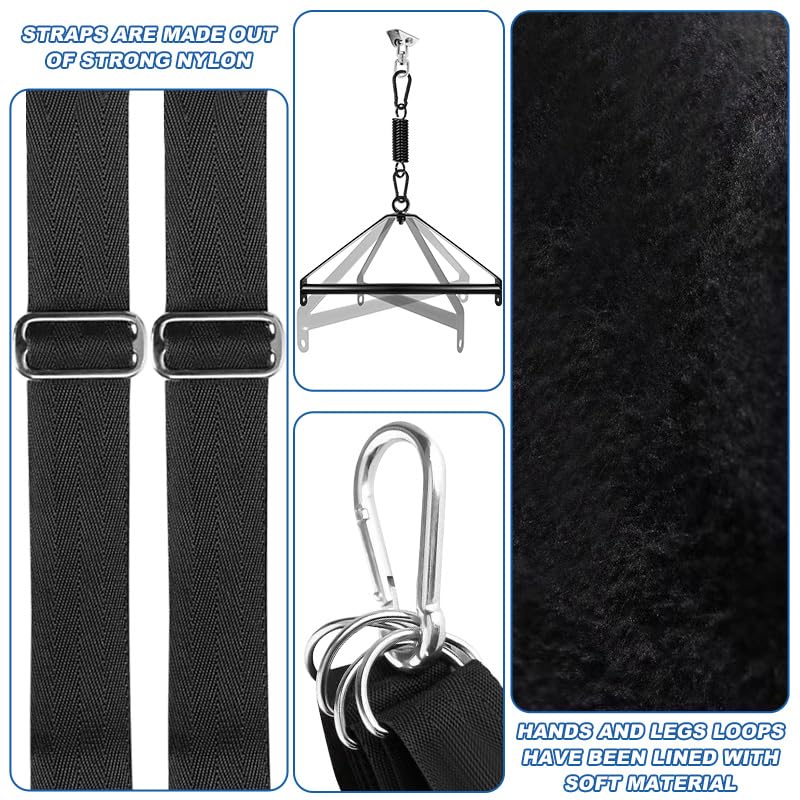 Heavy Duty 360 Degree Rotating Sex Swing with Adjustable Straps & Soft Pads - BDSM Bondage Swing for Couples, Indoor Ceiling Mounted Adult Toy - Perfect for Spicing Up Bedroom Play & BDSM Scenes