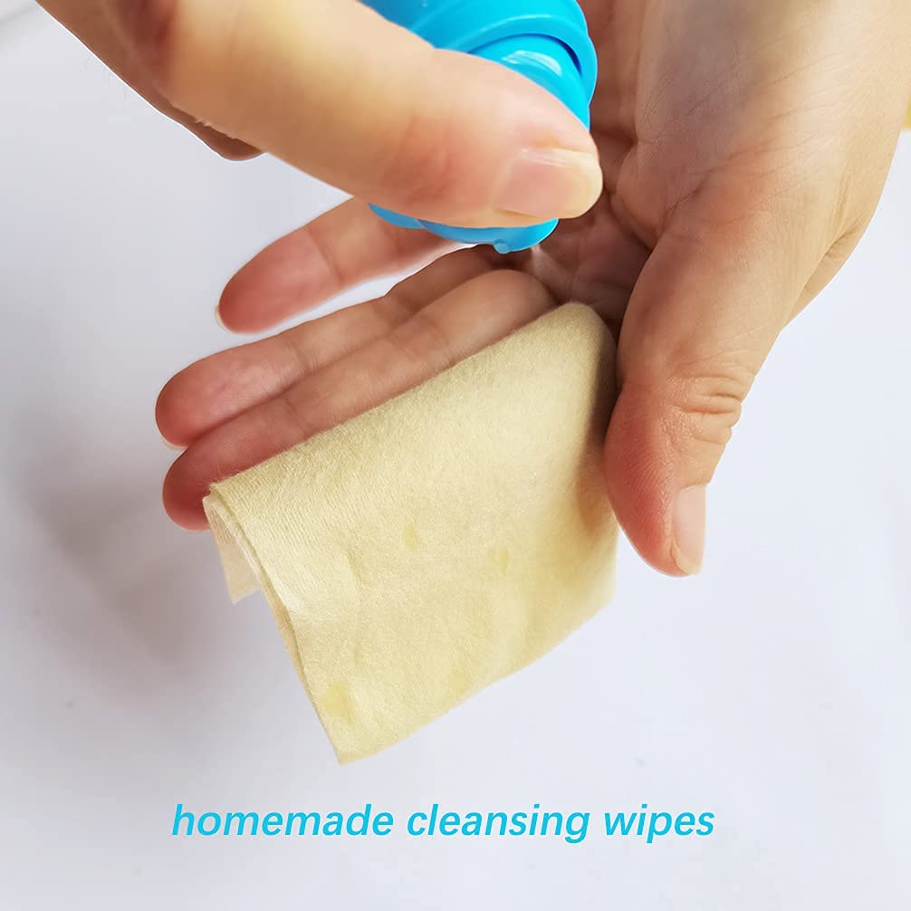 400 Count Careboree Unbleached Dry Baby Wipes - Unscented, Hypoallergenic, Multi-Purpose Cotton Tissues for Sensitive Skin | Perfect for Diaper Changes, Makeup Removal & First Aid | Small Size, Eco-Friendly & Gentle