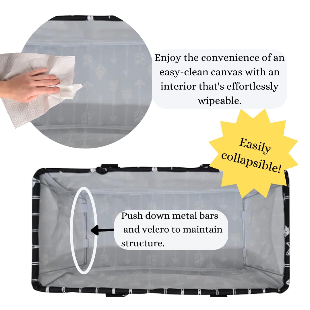 NGIL Extra Large Reusable Grocery Bags - Heavy Duty Collapsible Shopping Tote for Groceries, Storage, Picnic & Beach - Perfect for Supermarket, Farmers Market, Travel & Outdoor Activities