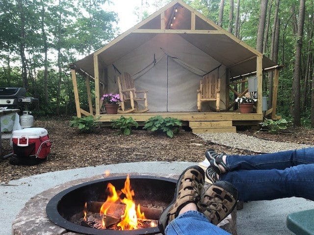 Montana Canvas Luxury Tent - Premium Waterproof Camping Tent for Outdoor Adventures, Glamping & Family Camping Trips