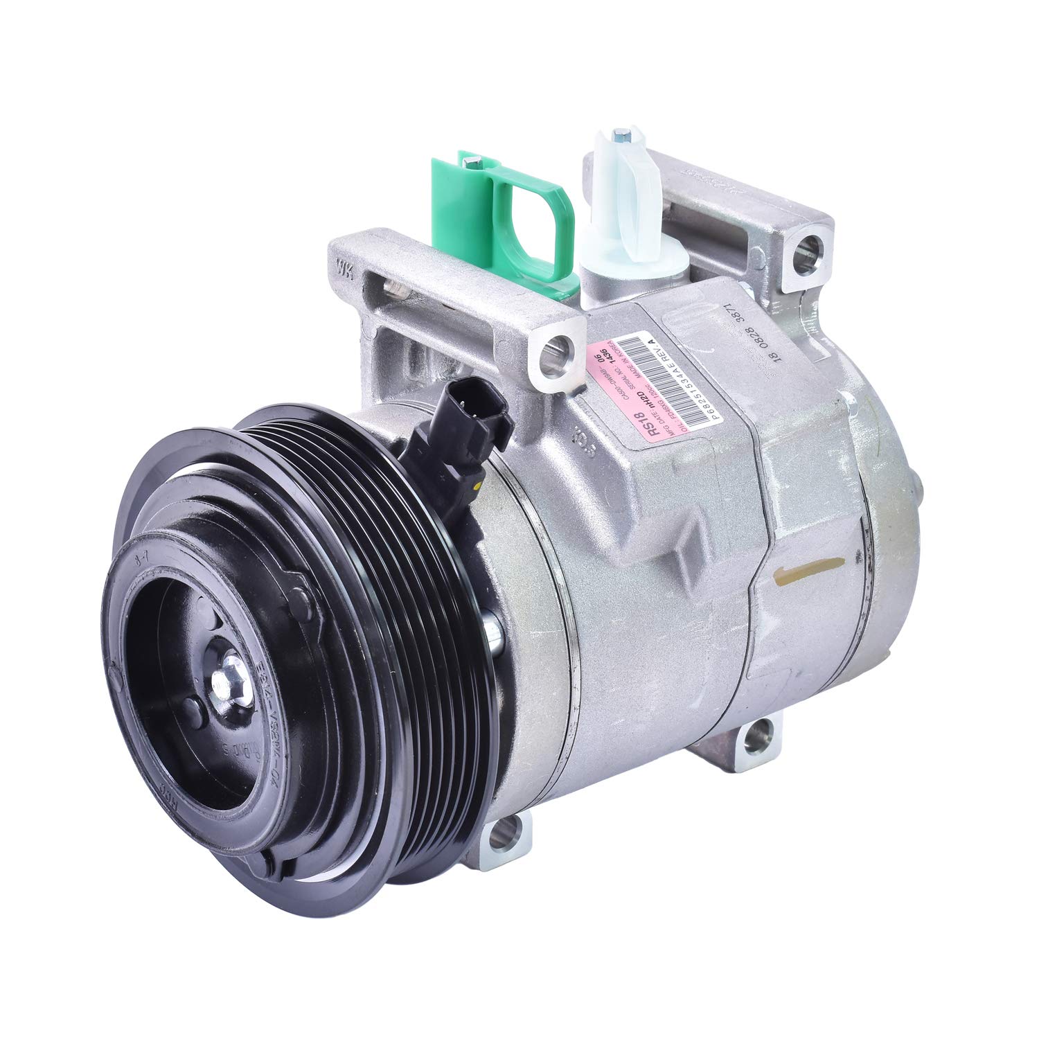 Genuine Mando 10A1519 AC Compressor with Pre-filled Oil - OEM Replacement for Car Air Conditioning System - Perfect for AC Repair & Maintenance in Hot Climates