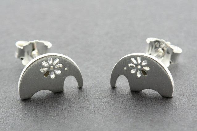 Elephant Floral Cutout Stud Earrings for Women - Boho Chic Jewelry for Casual Wear, Parties & Gifts