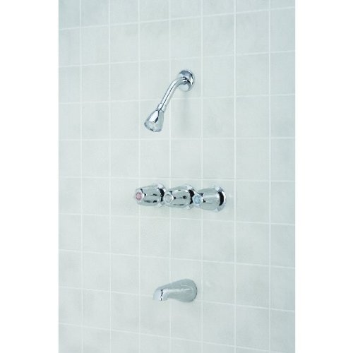 F30K1401CP-JPA3 3-Handle Chrome Bathroom Faucet - Durable Metal Shower and Tub Fixture for Modern Bathroom Renovation | Perfect for Home, Hotel, and Spa Upgrades