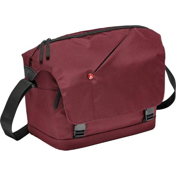 Manfrotto NX Messenger DSLR/CSC Camera Bag (Bordeaux) - Waterproof & Lightweight for Travel, Street Photography & Daily Use