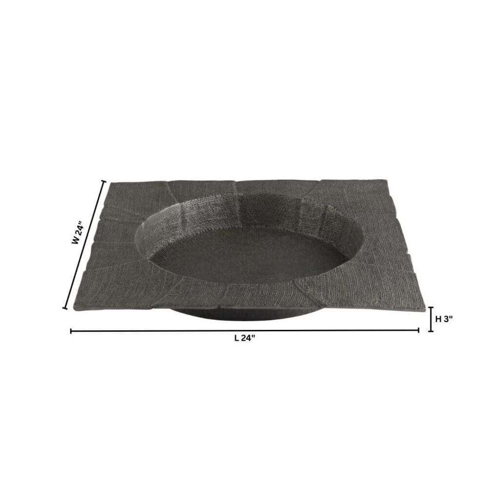 Cyan Design 11657 Baxter Tray - Antique Pewter Finish Large Serving Tray for Dining, Kitchen, or Home Decor | Elegant Entertaining & Display Accessory