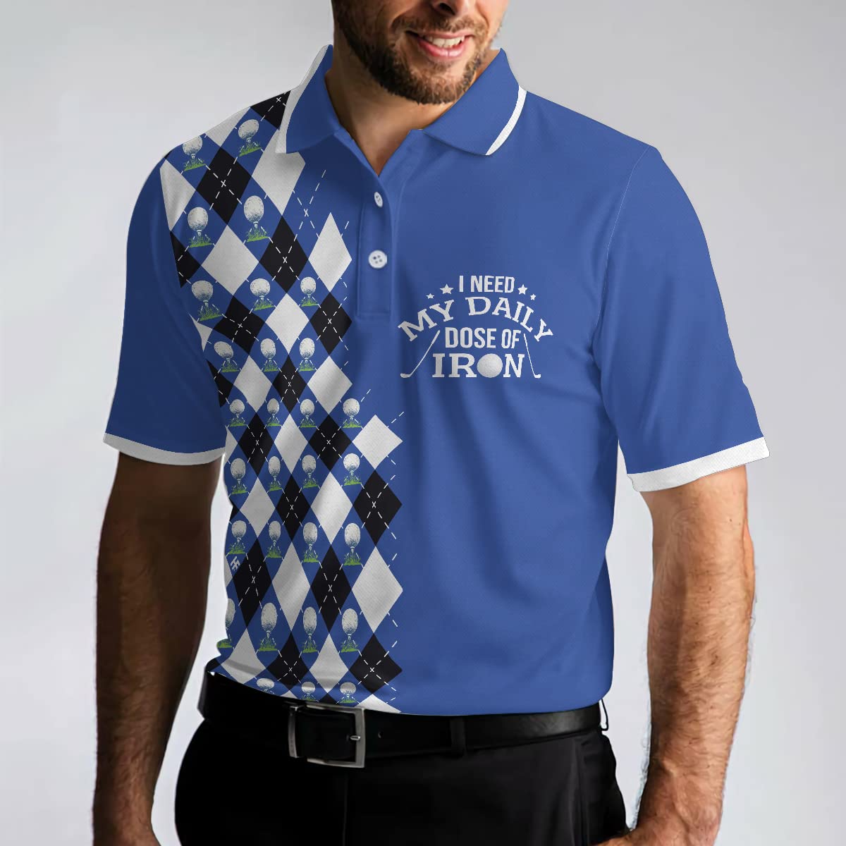 HYPERFAVOR Men's Sporty Golf Polo Shirts - Breathable Short Sleeve Performance Polo for Golf & Casual Wear - Perfect for Golf Courses, Office & Weekend Outings