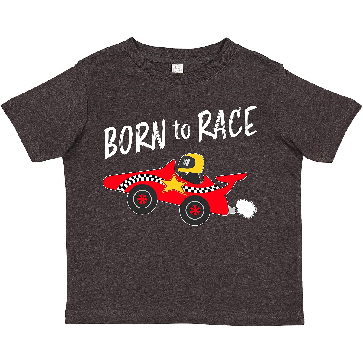 Inktastic Born to Race Red Race Car Toddler T-Shirt - Cute Baby Boy Outfit for Racing Fans, Birthday & Playdate