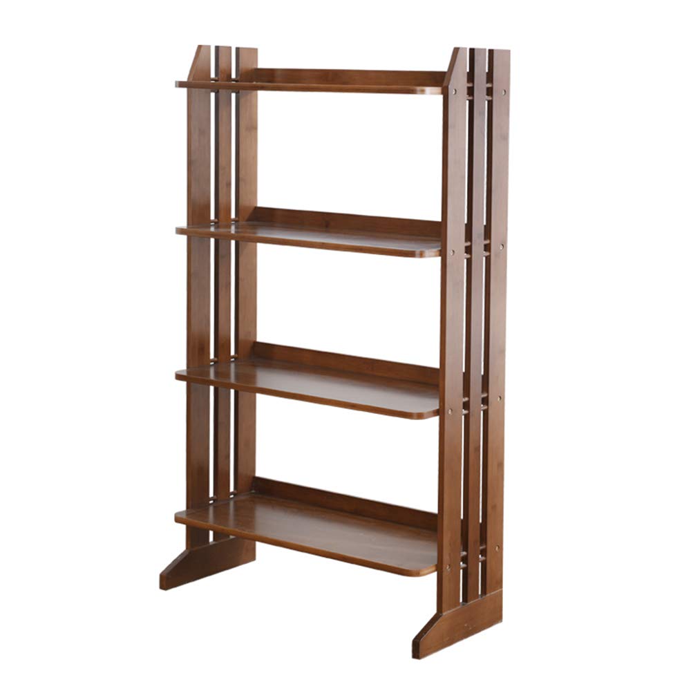 Modern Bamboo Bookcase - Simple & Creative Floor-Standing Shelf for Bedroom & Living Room - Space-Saving Storage Solution for Books, Decor & Essentials (6927119CM) - Perfect for Home Office, Nursery & Small Spaces