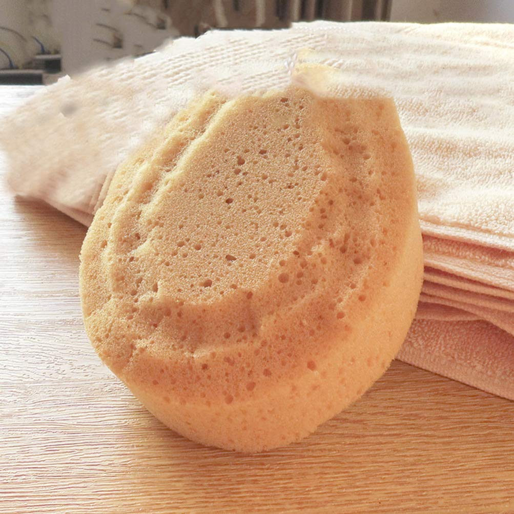 Minkissy Exfoliating Shower Sponges - 4 Pack Natural Seaweed Cotton Bath Sponges with Honeycomb Texture, Gentle Body Scrubber for Adults & Kids - Perfect for Daily Exfoliation, Spa & Sensitive Skin Care