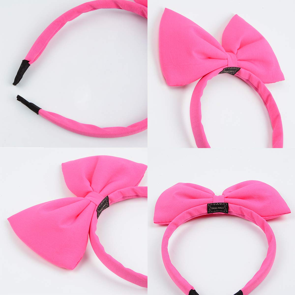 HoveBeaty Women's Bow Headband Hair Accessories - Elegant Pink Hair Band for Girls & Women, Perfect for Parties, Cosplay, Weddings & Daily Fashion
