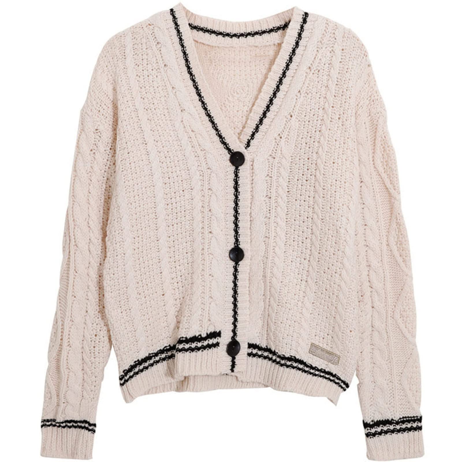 Women's Oversized Knit Star Cardigan - Cozy Button Down Long Sleeve Sweater for Singer Fans | Perfect for Concerts, Fall Fashion & Casual Outerwear