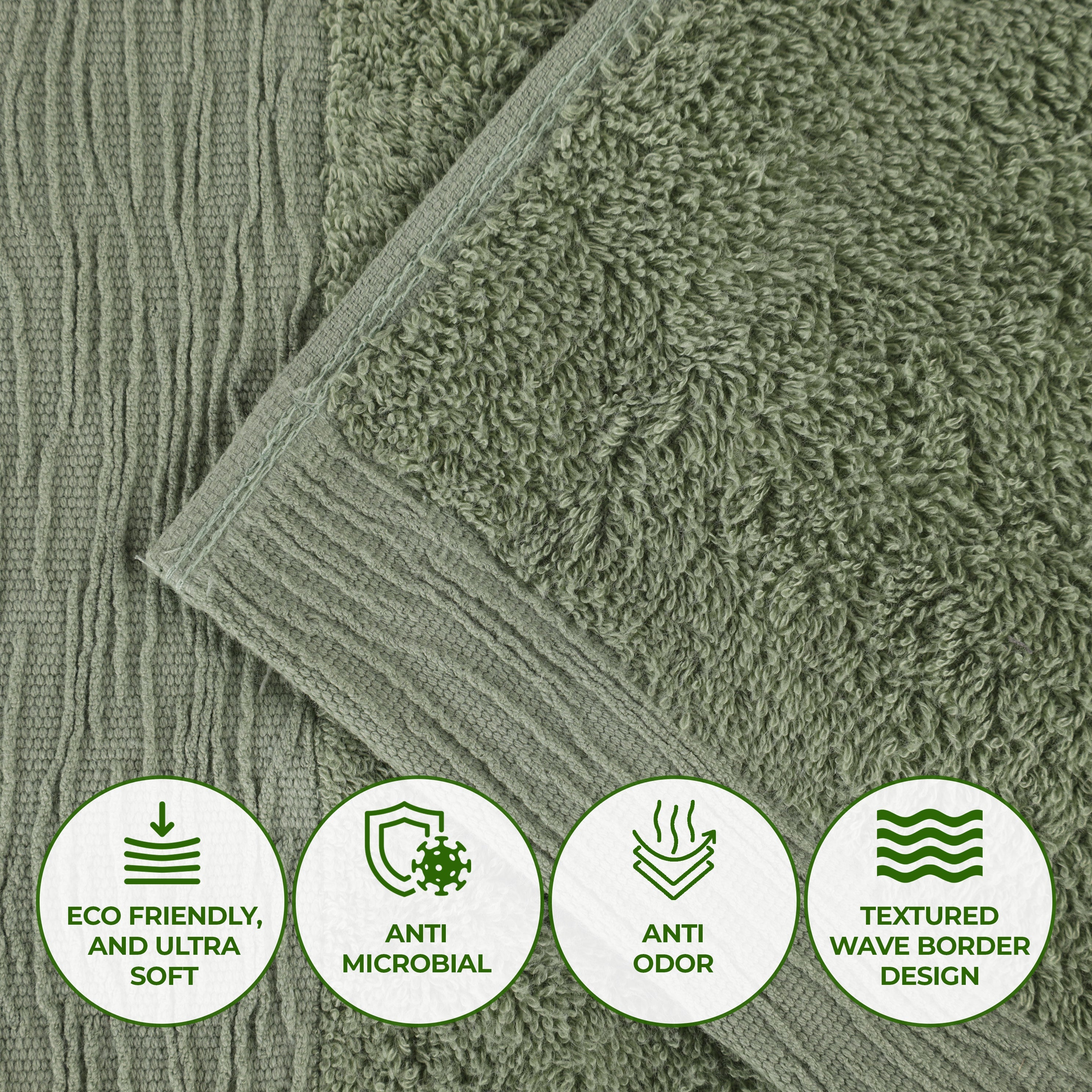 Eco-Friendly Bamboo Rayon Bath Towel Set of 2 - Ultra Soft & Absorbent Bath Sheets for Spa, Gym & Luxury Bathroom Experience