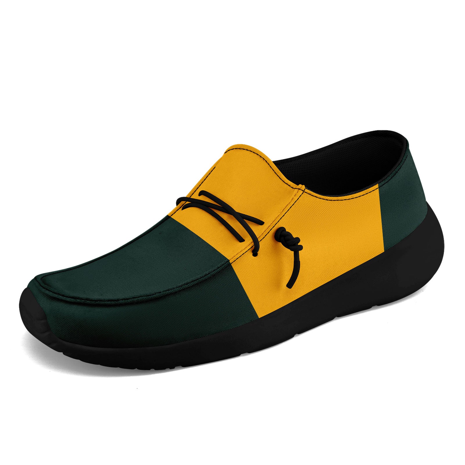 Custom Green & Yellow Green Bay Packers Jacket with Sports Shoes Combo - Personalized Fan Gear for Football Games & Tailgating (D020294)