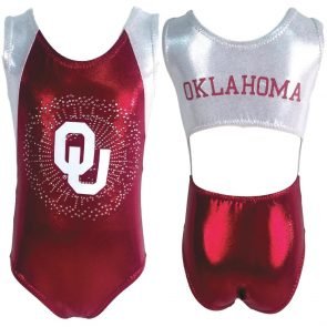 Oklahoma University Gymnastics Leotards for Girls - OU Sooners Cheerleading & Dance Outfits - Perfect for Competitions, Practice & Team Performances