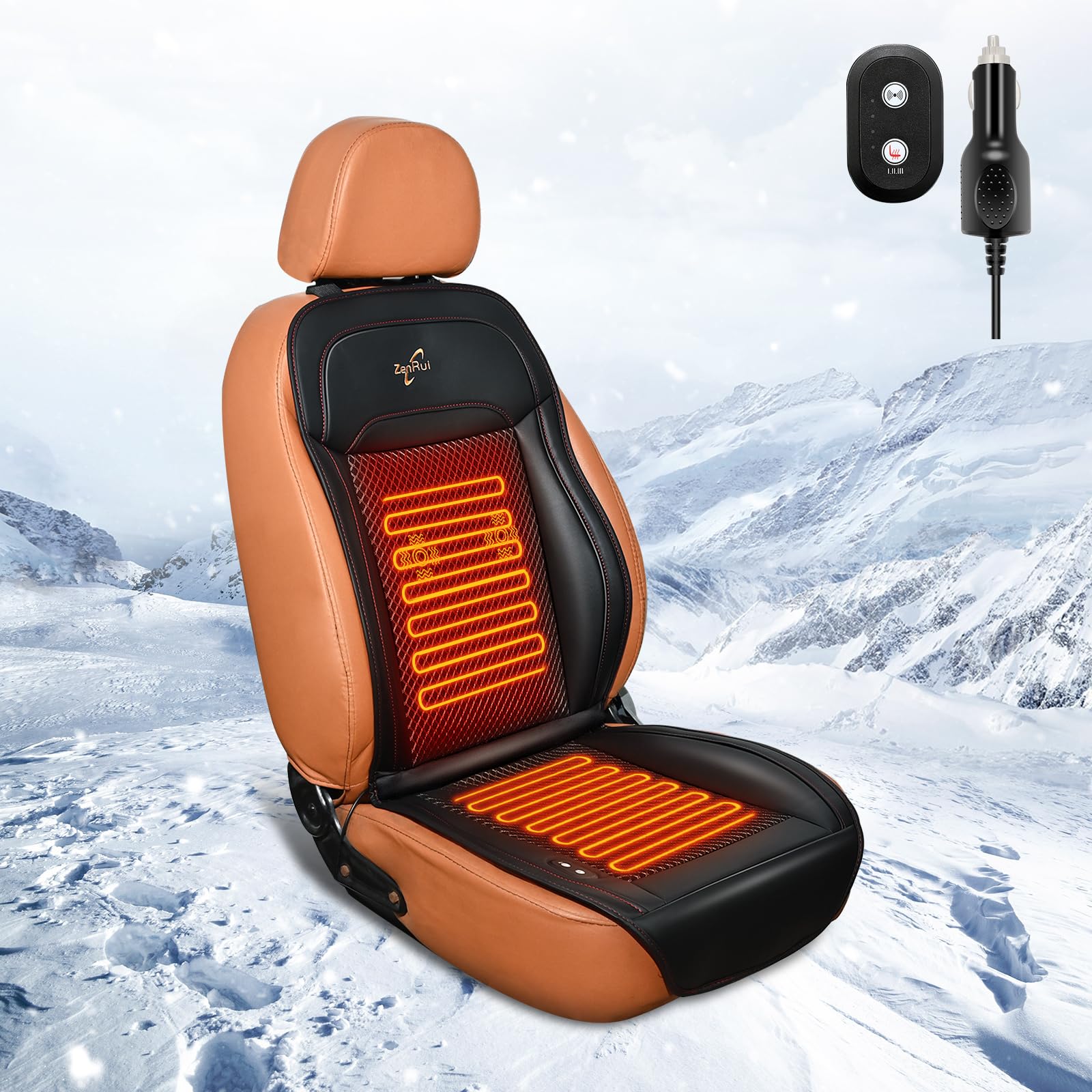 Premium Car Seat Cushion with Massage Function - Universal Fit for Car, SUV & Truck - Winter Driving Seat Cover (1PC) - Enhance Comfort for Long Commutes & Road Trips