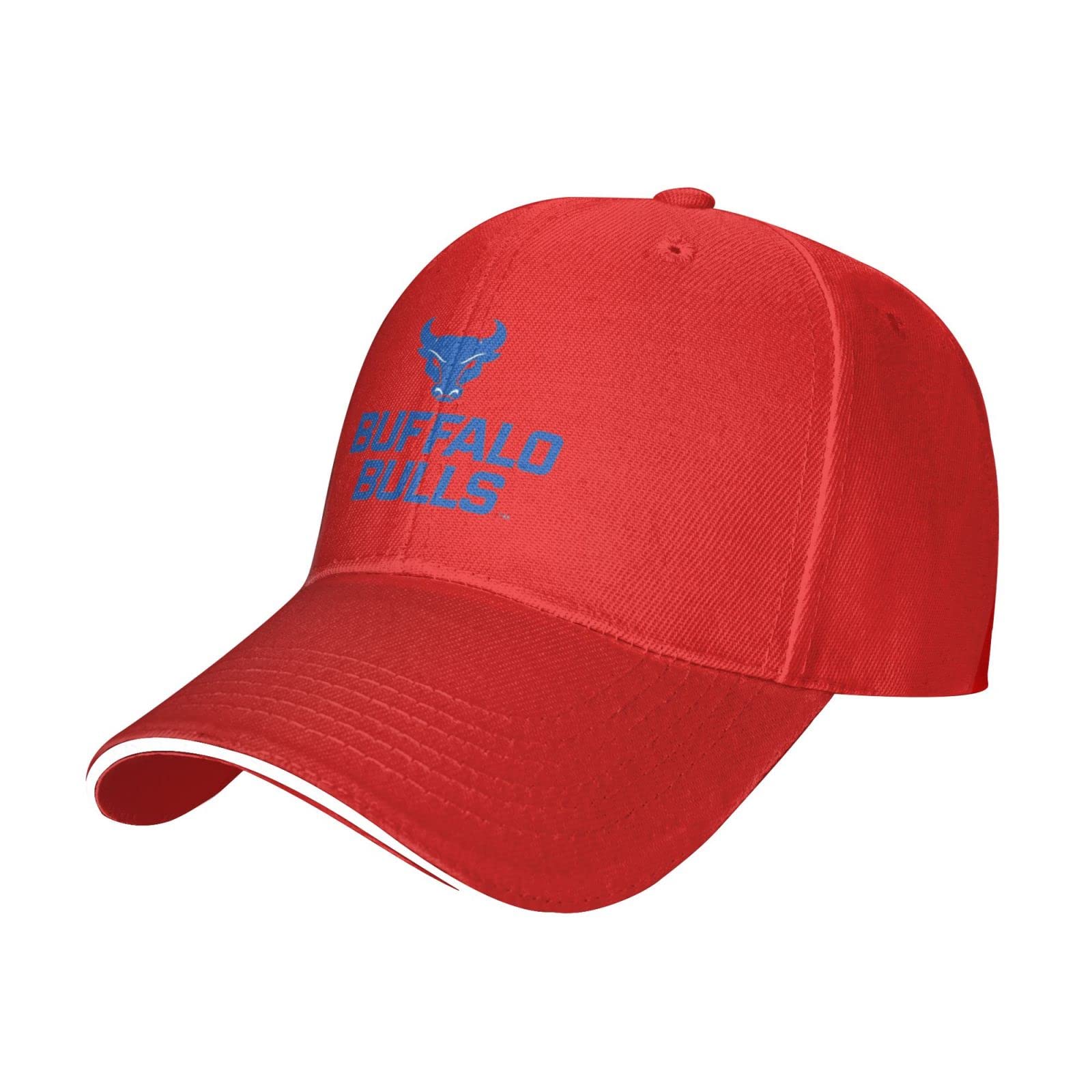 University at Buffalo Logo Unisex Adjustable Baseball Cap - Classic Dad Hat in Red for School Spirit & Casual Wear