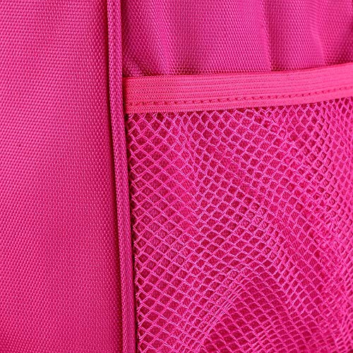 Girls Ballet Backpack with Embroidered Design - Rose Red Dance Daypack (31.50 * 25.00 * 12.00cm) - Perfect for Ballet Classes, Dance Practice, and School Supplies
