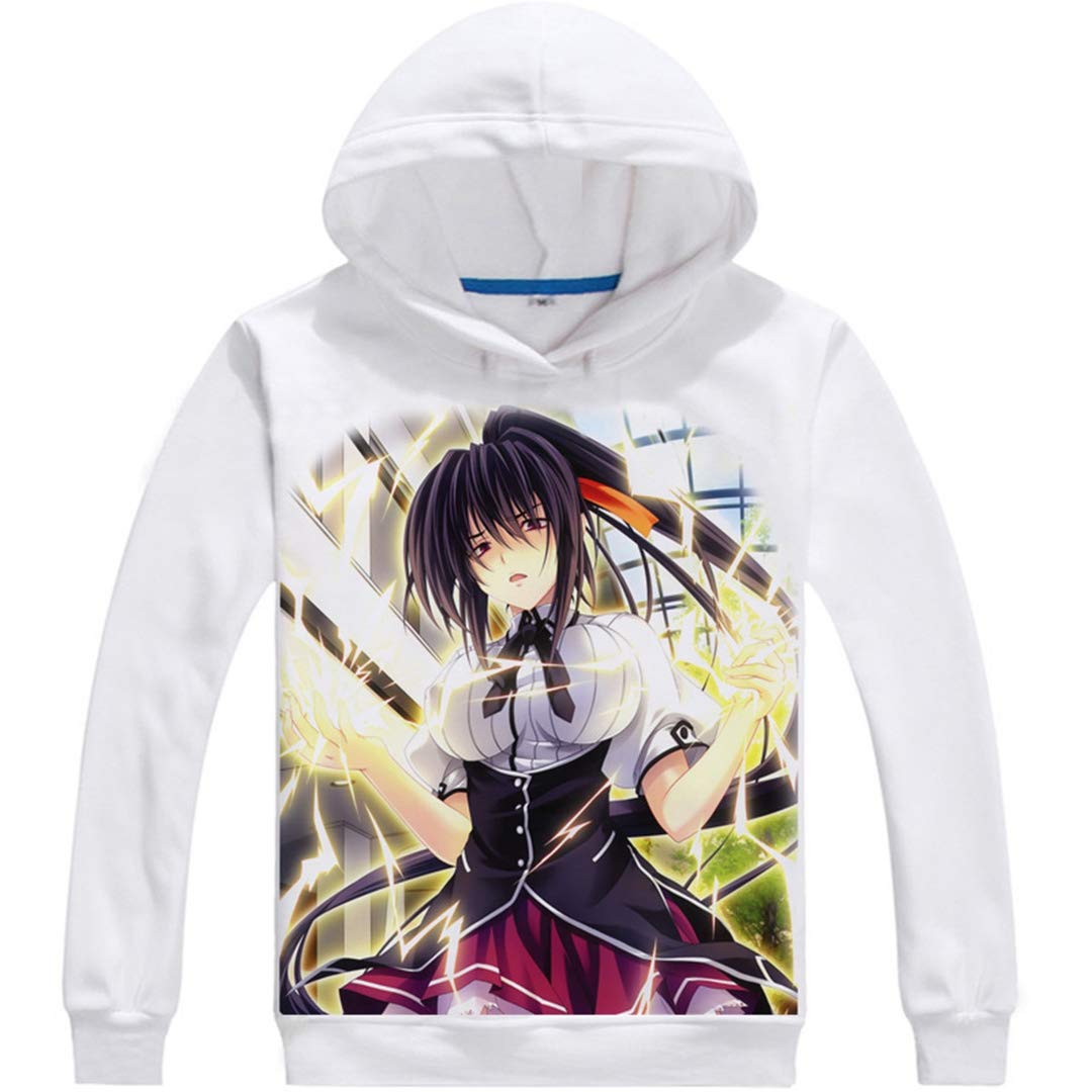 Anime High School DxD Cosplay Jacket - Fleece Hooded Sweatshirt for Halloween, Comic Con & Cosplay Events | Official Character Costume for Fans