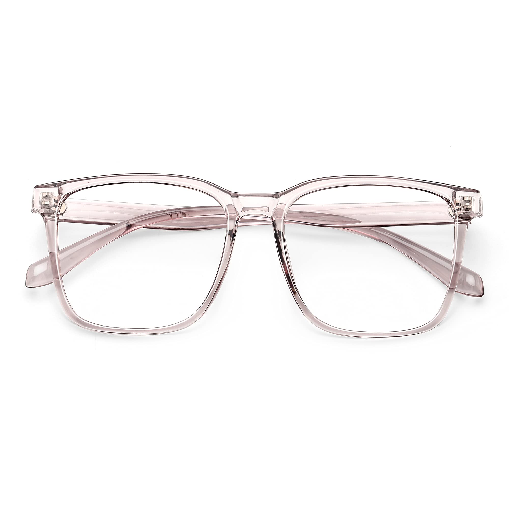 Blue Light Blocking Glasses for Women & Men - Oversized Square Computer Glasses with Anti Blue Ray Protection - Reduce Eye Strain for Gaming, Office Work & Screen Time