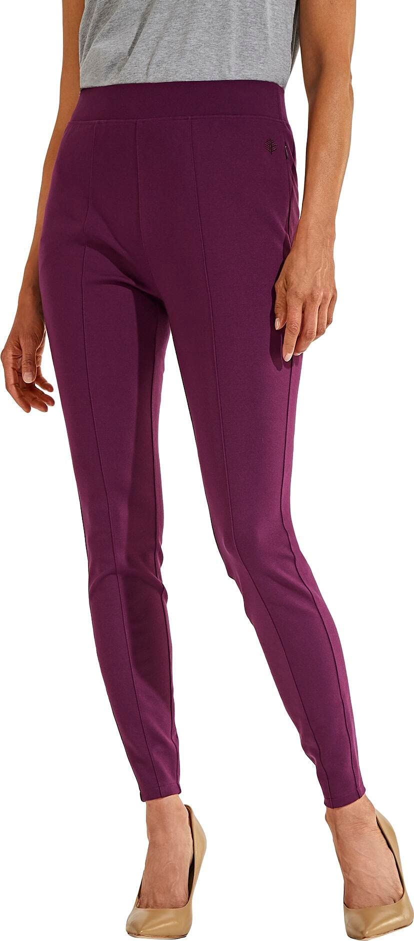 Coolibar UPF 50+ Sarsala Cove Sun Protective Leggings for Women - UPF 50+ UV Protection, Moisture-Wicking & Comfortable for Outdoor Activities, Yoga, Hiking & Beach Wear