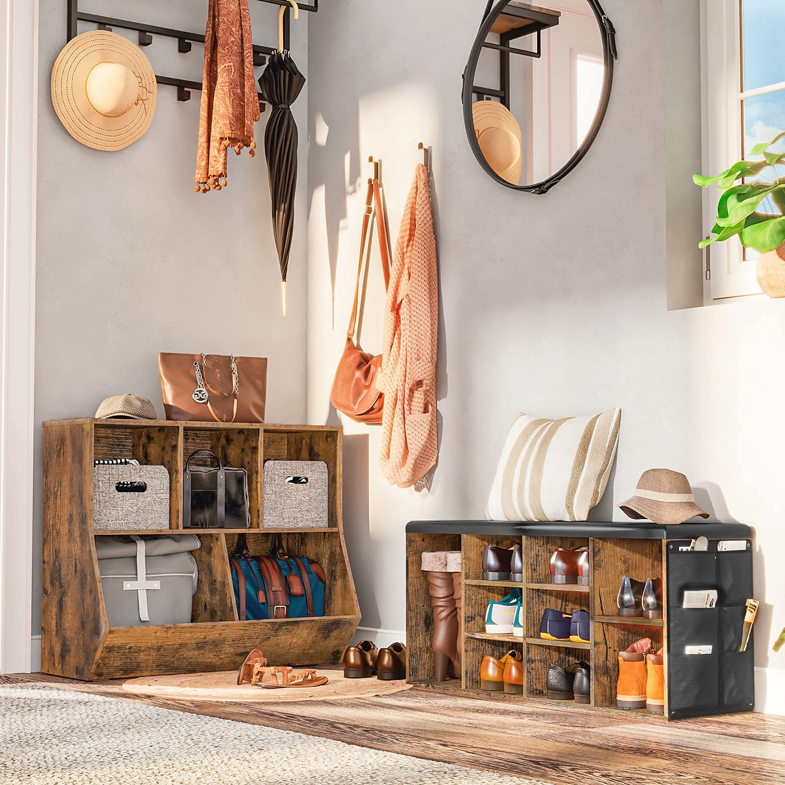 HOOBRO Kids Bookshelf with Toy Storage, 35.4
