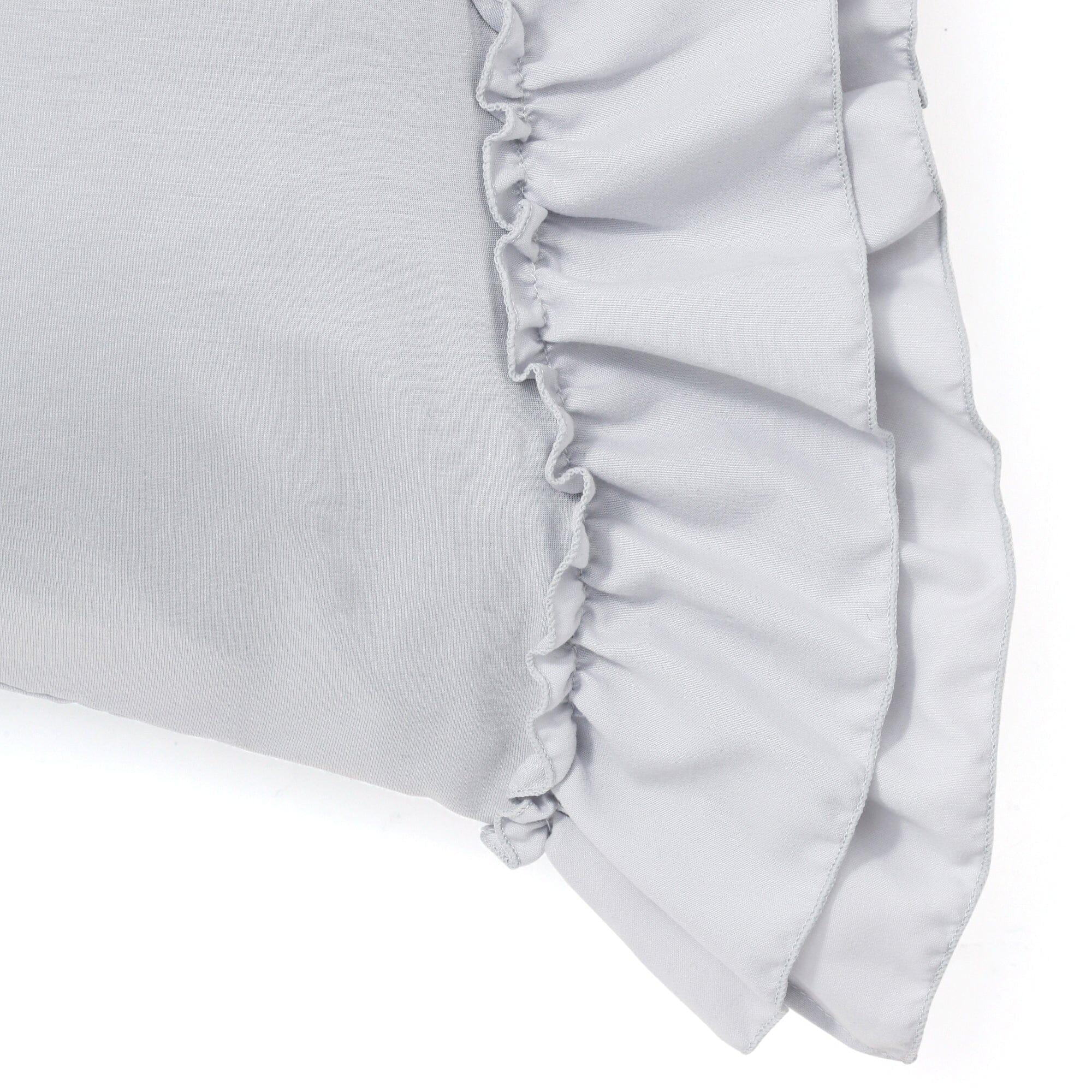 Fuwaro Cooling Pillow Cover - Breathable Ruffle Design 27.5