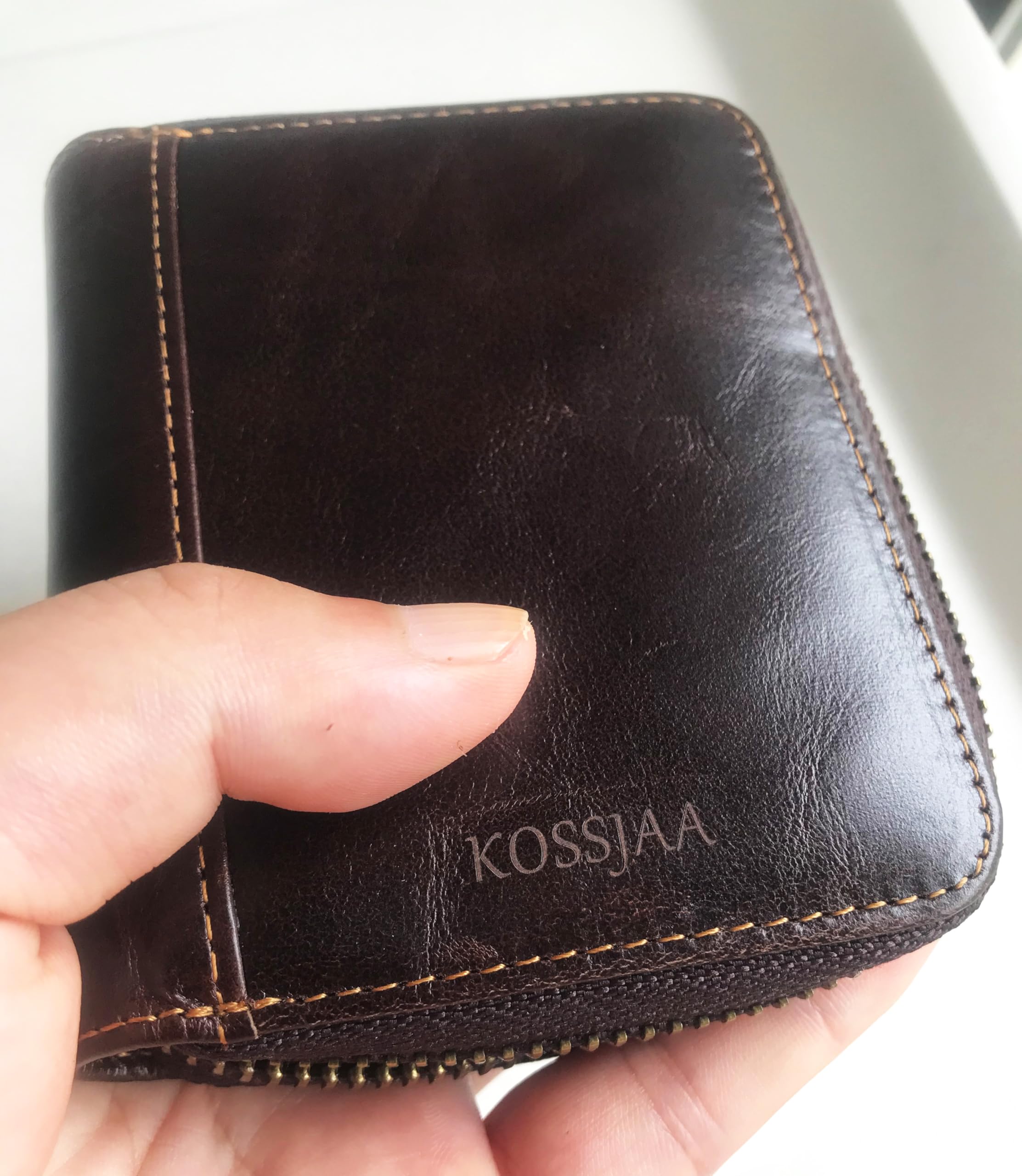 RFID Blocking Leather Credit Card Holder for Women & Men - Slim Wallet with Coin Purse (Brown) | Perfect for Travel, Shopping & Everyday Use