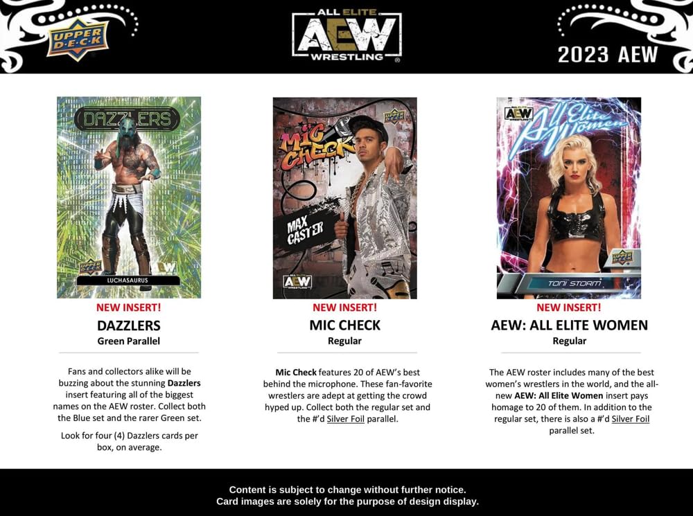 2023 AEW All Elite Wrestling Hobby Box - 24 Packs (8 Cards Each) | Collectible Trading Cards for Wrestling Fans & Card Collectors | Perfect for Gifts, Tournaments & Memorabilia Display