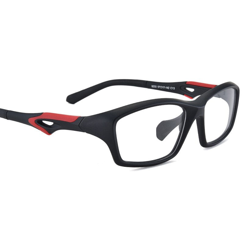 Bclear TR90 Square Full Rim Sport Eyeglasses for Men - Lightweight Durable Frame (Model ZT9233) - Perfect for Running, Cycling & Outdoor Activities
