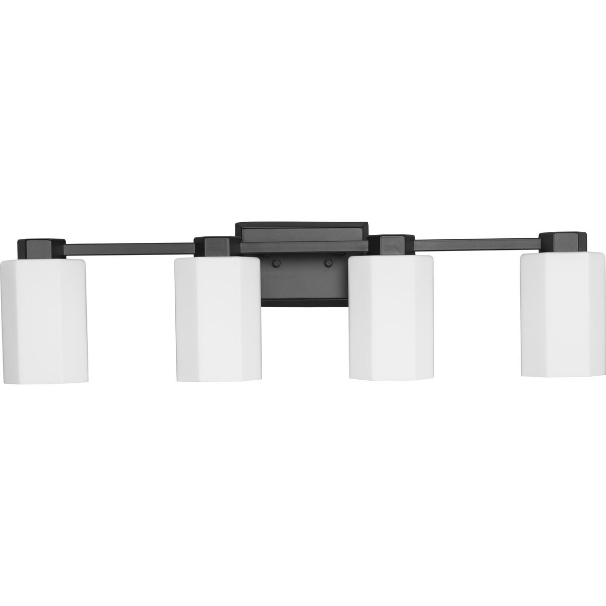 Estrada Collection 4-Light Bathroom Vanity Light Fixture - Modern Chrome Finish for Bathroom & Dressing Room Lighting