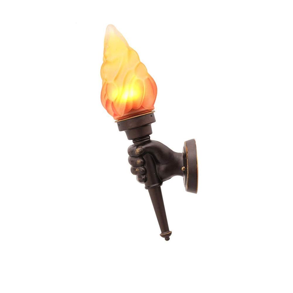 UOPYNE Retro Torchbearer Style Wall Lamp - Vintage Sconce Lighting for Study, Bedroom & Living Room - Adds Unique Style to Home Decor - Perfect for Ambient Lighting & Wall Accents
