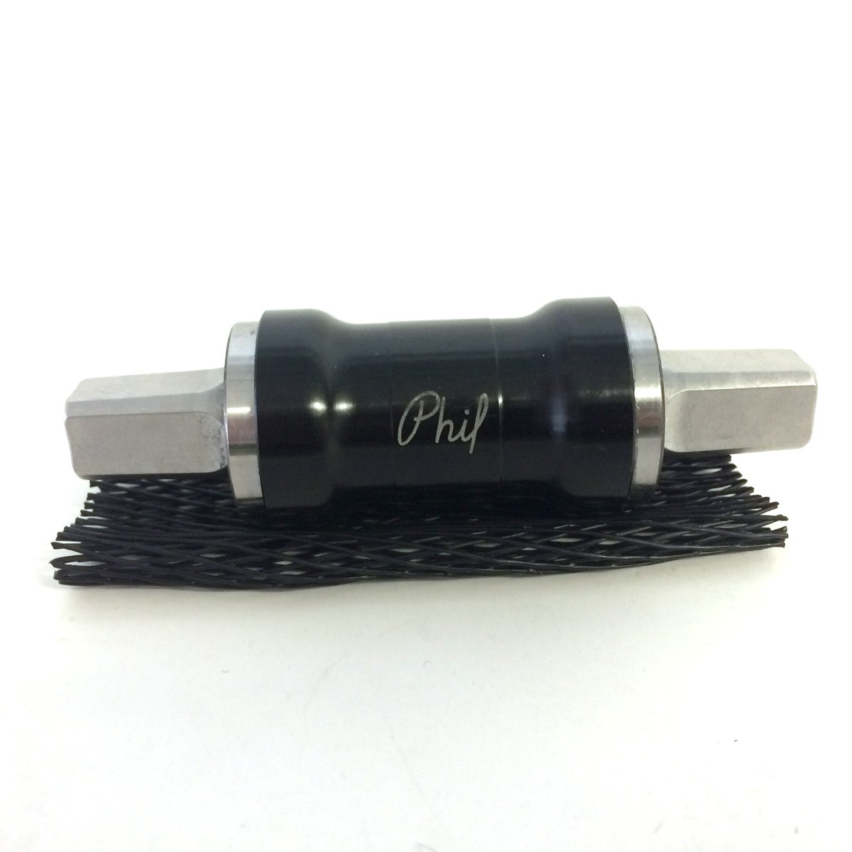 Phil Wood Bicycle Bottom Bracket Tapered Spindle - Stainless Steel 113mm JIS Standard (No Cups Included) - Perfect for Road Bikes, Mountain Bikes & BMX Upgrades