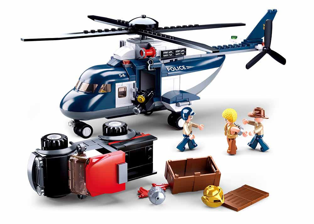 Remote Control Police Helicopter and Truck Toy Set - B0656 RC Toy for Kids, Boys & Girls - Perfect for Indoor & Outdoor Play, Birthday Gifts, and Action Adventure Games