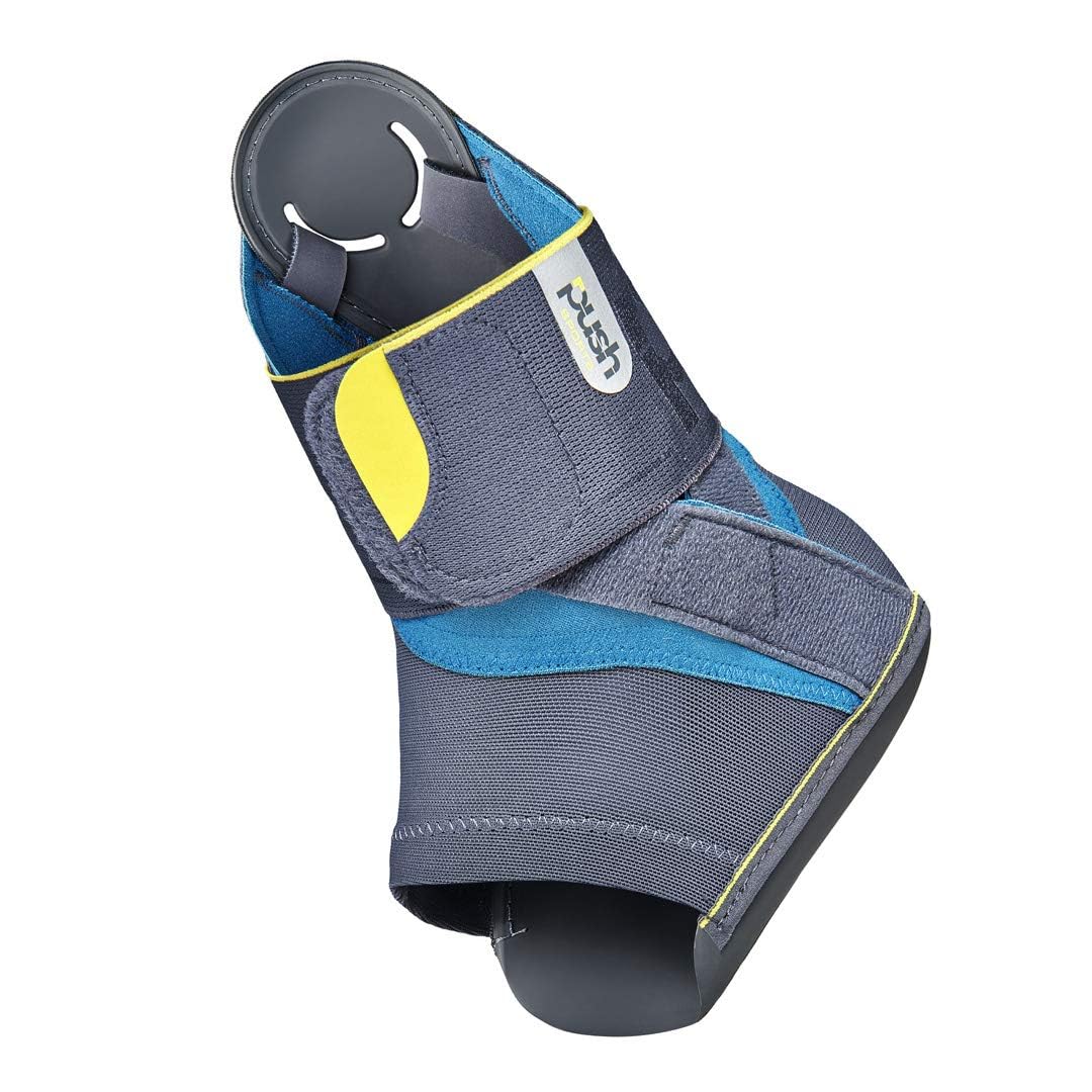 Push Sports Ankle Brace Kicx - Adjustable Support for Sprains & Injuries, Easy-On Design Based on Pro Taping (Right Large) - Ideal for Running, Basketball & Active Lifestyles