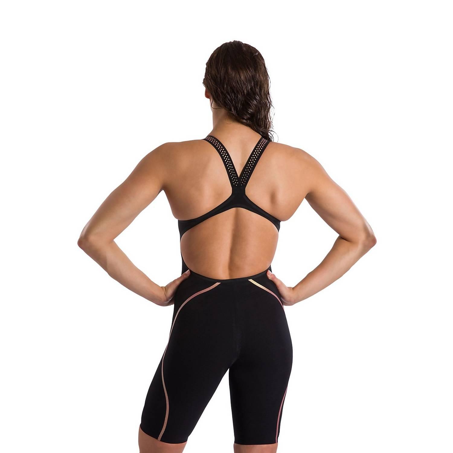 Speedo Fastskin LZR Pure Intent Open Back Kneeskin Competition Swimwear - High Performance Racing Swimsuit for Professional Swimmers & Athletes - Perfect for Pool Training, Swim Meets and Competitive Events