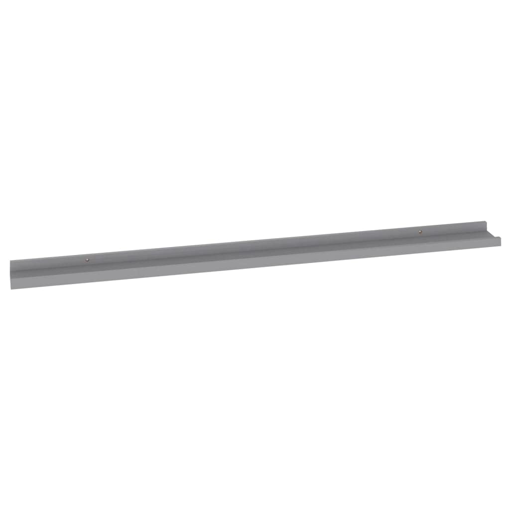 SKM Floating Wall Shelves Set of 4 - Gray Wooden Shelves 45.3