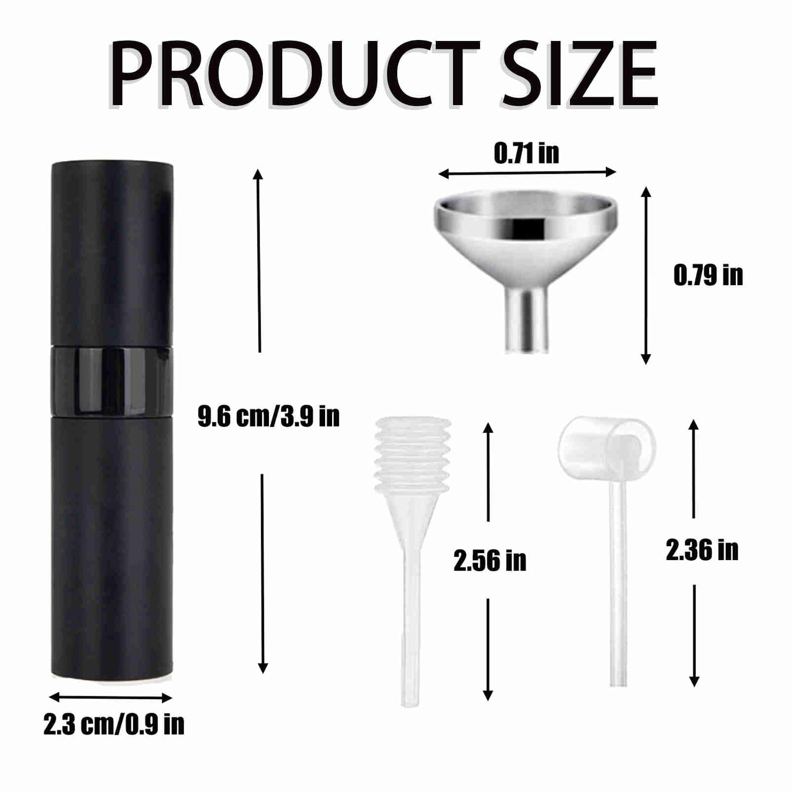 DMQ 3PCS 8ML Refillable Perfume Atomizer Spray Bottle Set - Travel Size Cologne Dispenser for Men & Women | Portable Essential Oil Sprayer for Gym, Office, Date Night & Vacation